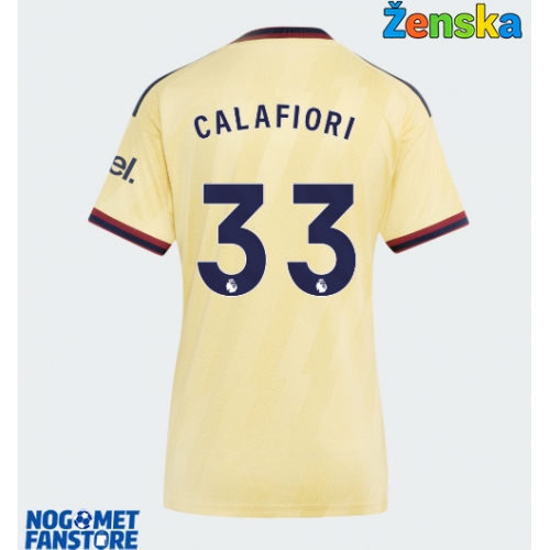 Arsenal Riccardo Calafiori #33 Rezervni Dres za Ženska 2026-27 Kratak Rukav